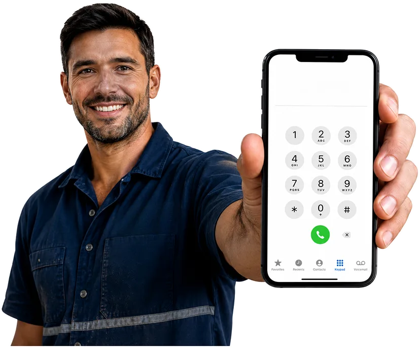 Our plumber taking a booking call for Winston Hills