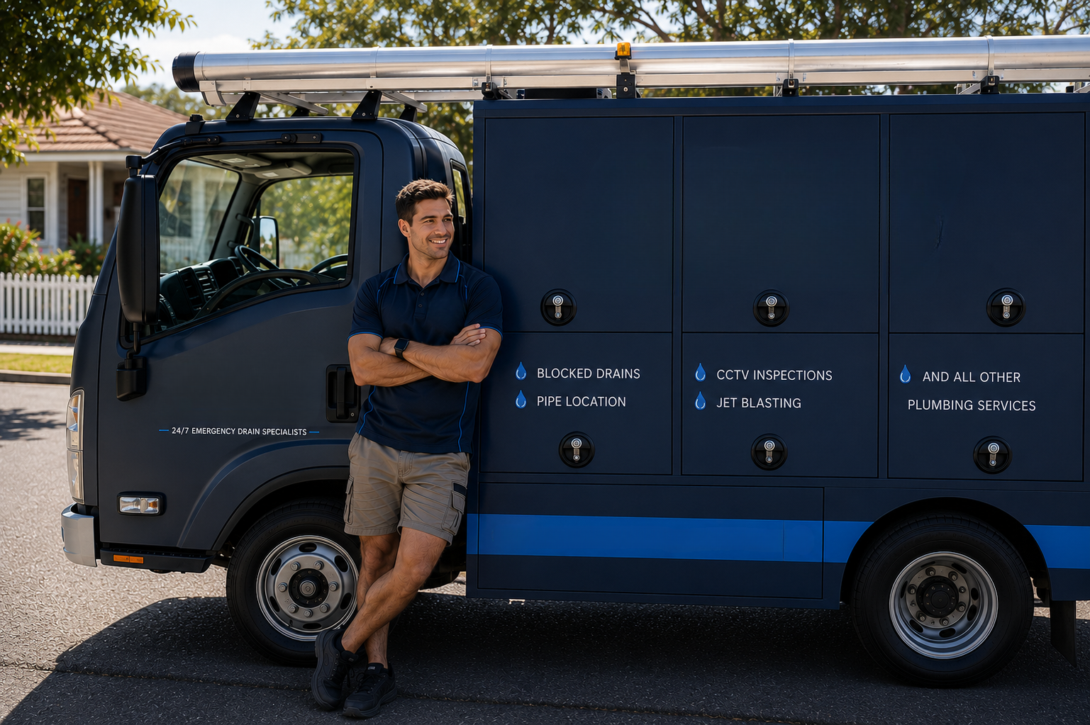 Plumber with Winston Hills Blocked Drains van