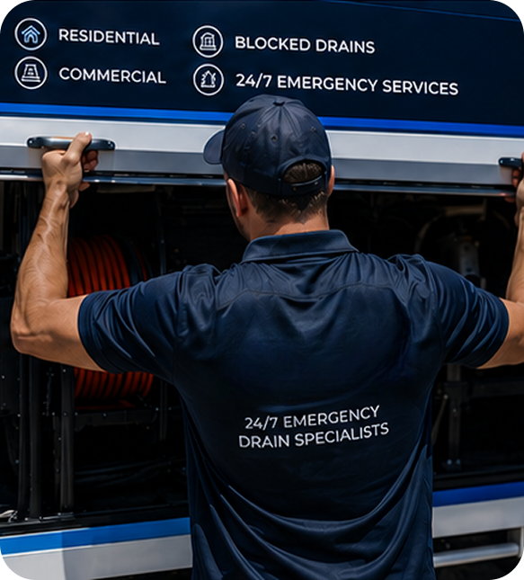 Licensed blocked drain plumber servicing a Winston Hills home